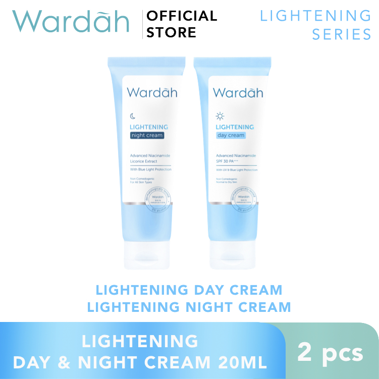 Lightening Day & Night Cream 20 ml Wardah Indonesia